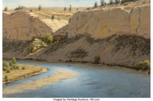 yellowstone river painting by tucker smith