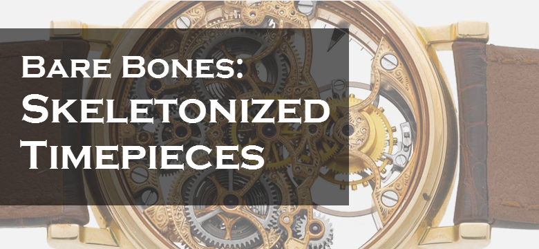 skeletonized watches timepieces auction vintage for sale