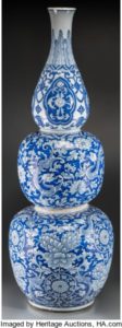 Chinese Blue and White Gourd Vase