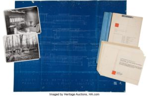 Frank Lloyd Wright Archive Documenting Construction of the James Bryan Christie House