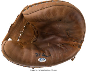 Late 1950's Yogi Berra Game Used & Signed Catcher's Mitt, PSADNA Authentic