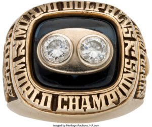 1973 Miami Dolphins Super Bowl VIII Championship Ring Presented to Offensive Tackle Wayne Moore