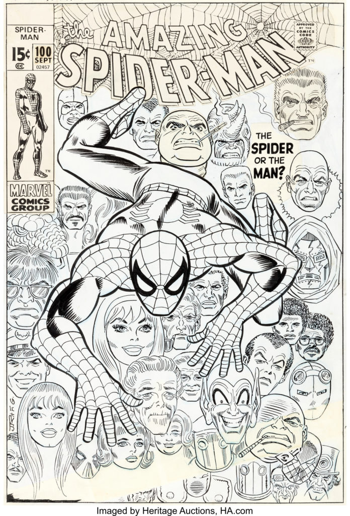 Record-Breaking Spider-Man Original Art by John Romita, Sr.