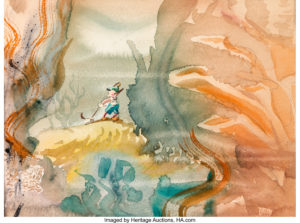 Pinocchio Underwater Concept Painting (Walt Disney, 1940)