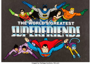 The World's Greatest Super Friends Title Cel (Hanna-Barbera, 1979).