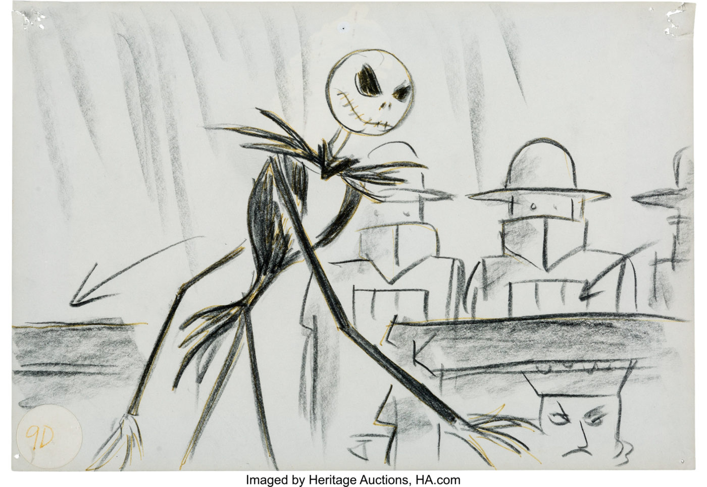 Tim Burton's The Nightmare Before Christmas Storyboard (Touchstone ...