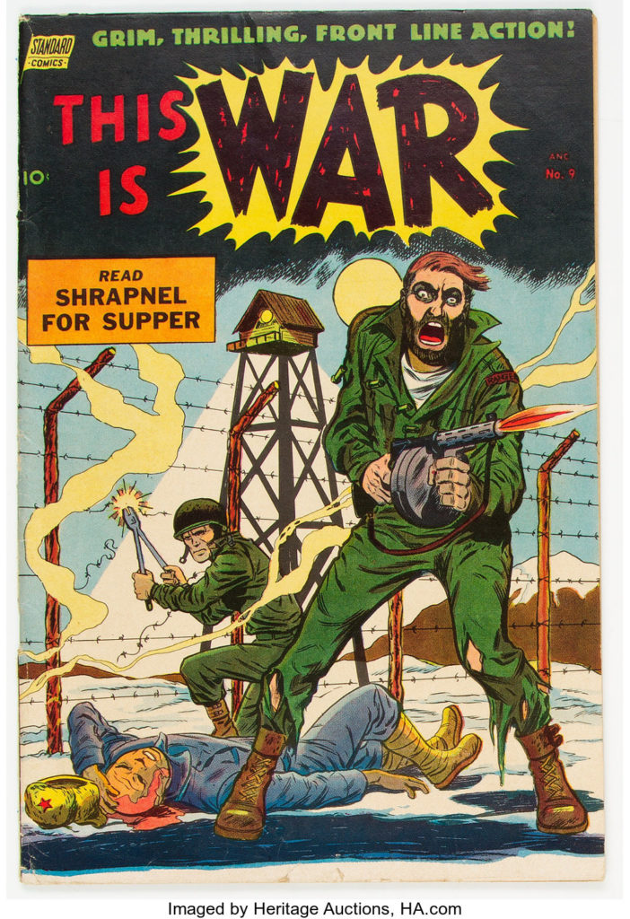 This Is War #9 (Standard, 1953) Condition: FN