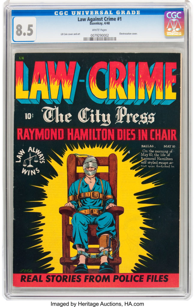 law crime comic cover
