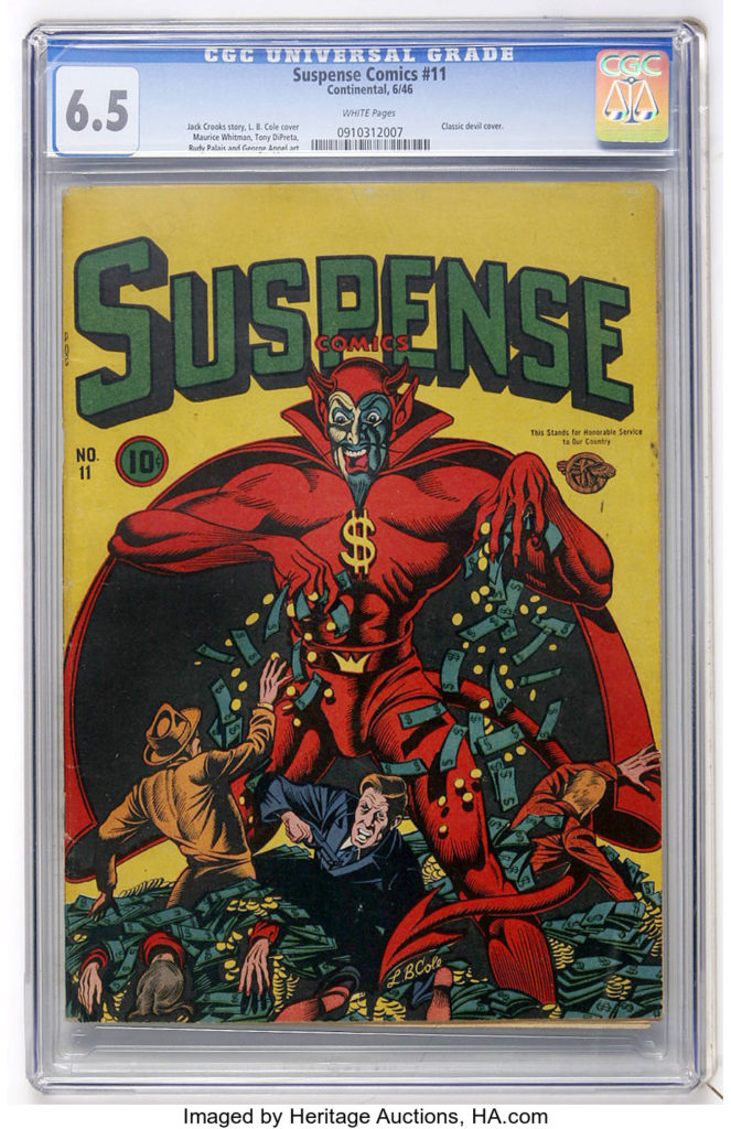 suspense comic book cover