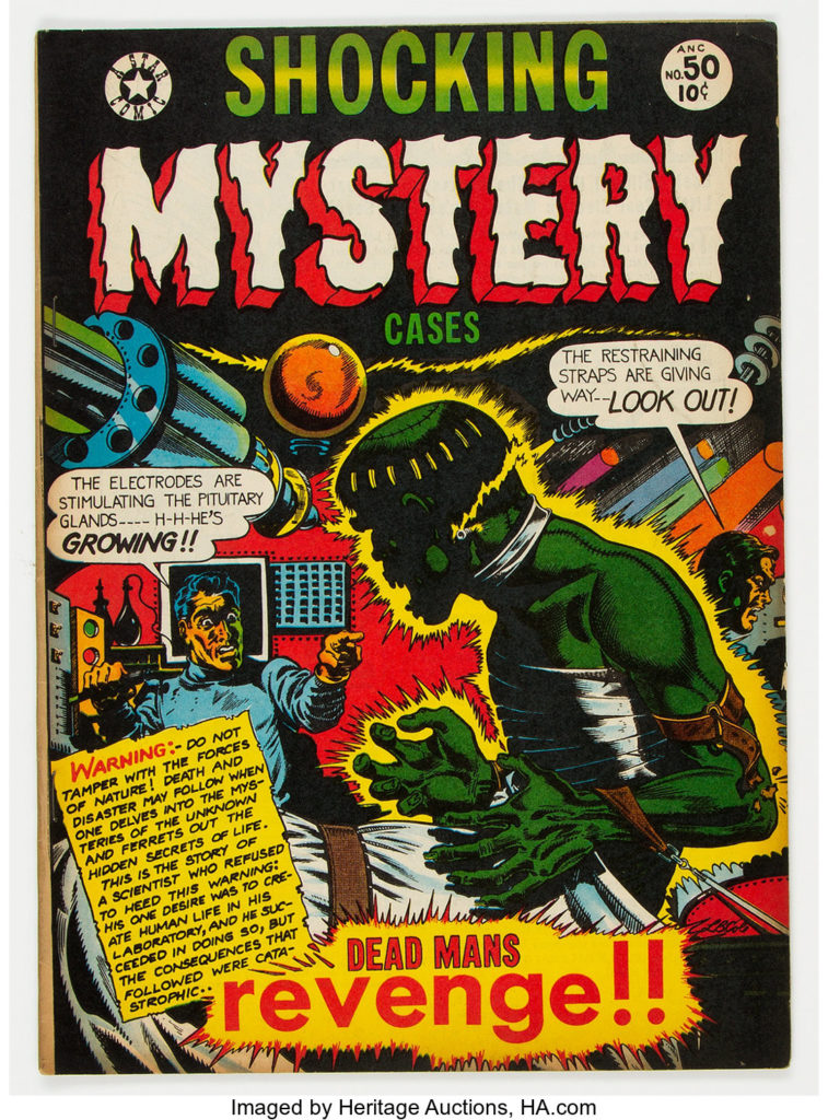 mystery comic book cover