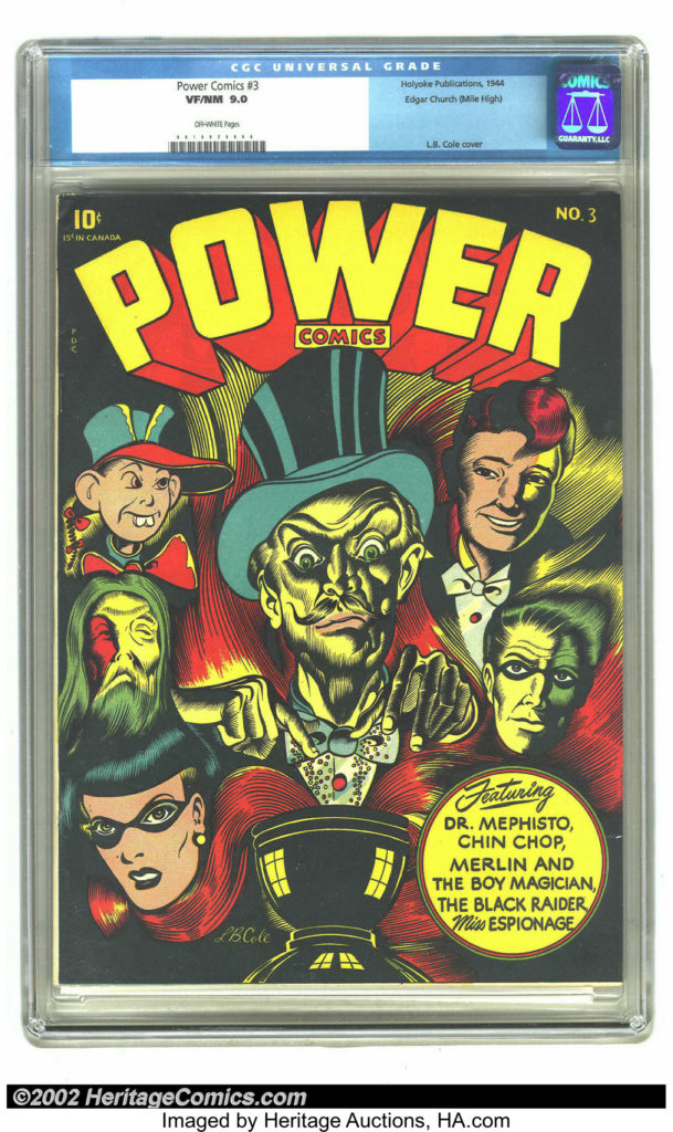 power comic book cover
