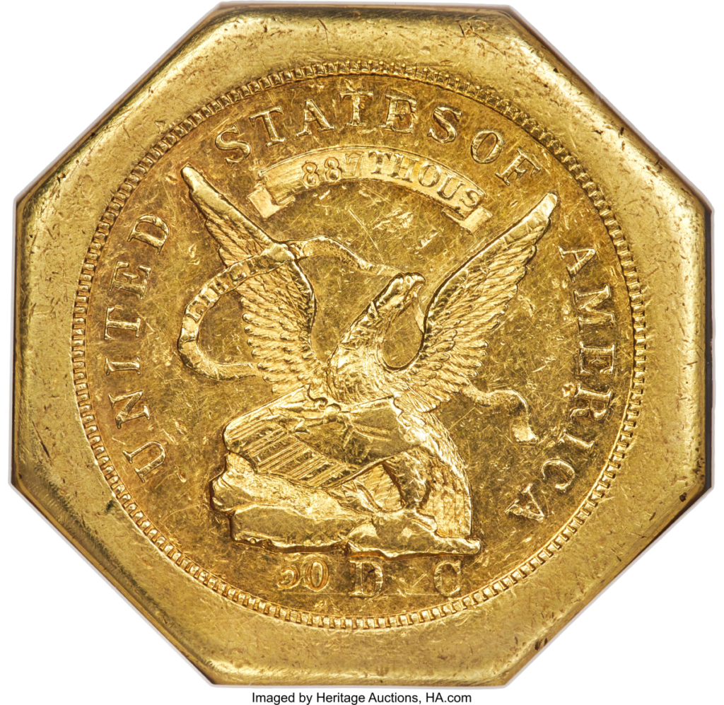 fractional gold rush coin