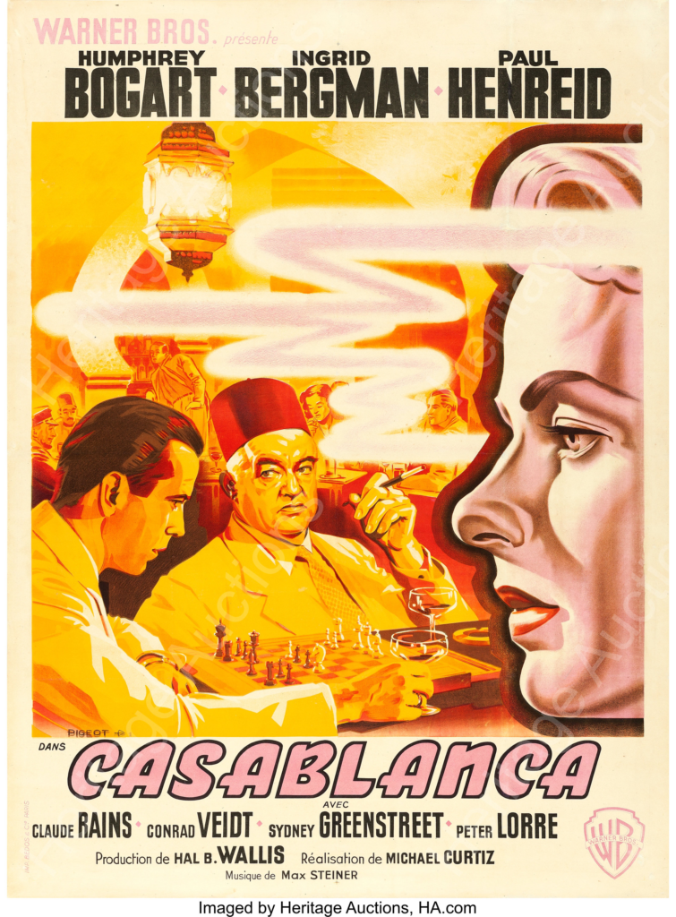 casablanca movie poster french
