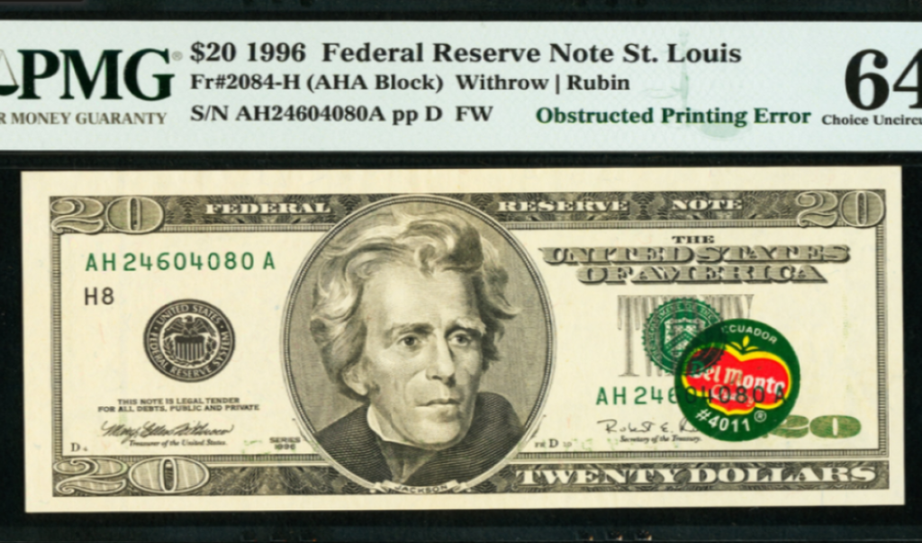 How Much is the Del Monte Error Note Worth?