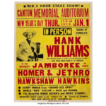 hank williams concert poster