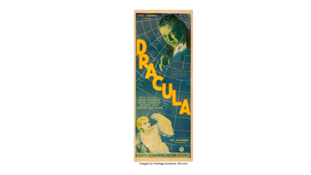 Original Dracula Insert Featured in Signature Movie Poster Auction