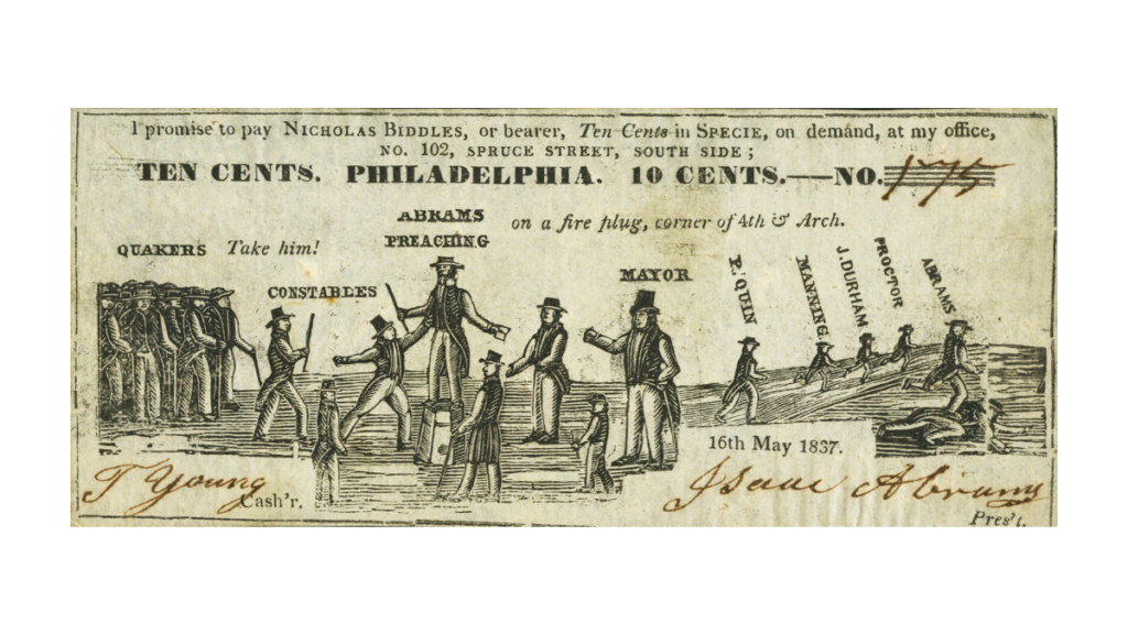 Scarce Satirical Scrip Notes from the Hard Times Panic of 1837
