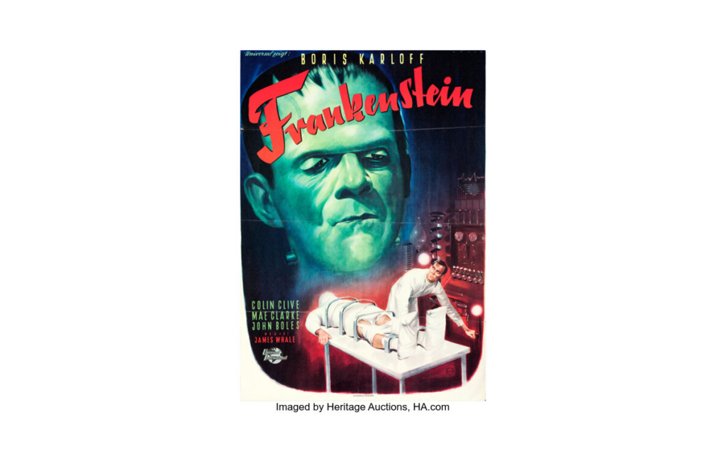German A1 Frankenstein Movie Poster by Bruno Rehak