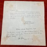 signed letter by Howard Carter
