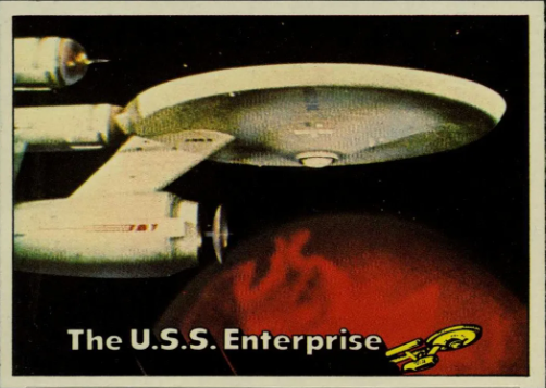 USS Enterprise trading card
