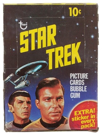 Star Trek card with Kirk and Spock