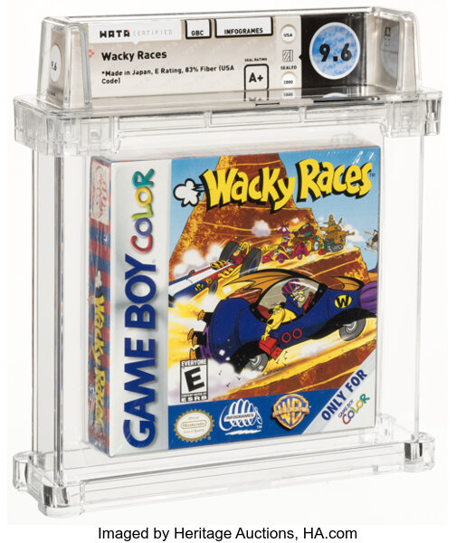 wacky races video game cartridge