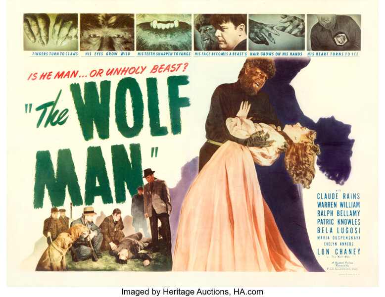 the wolf man movie poster
