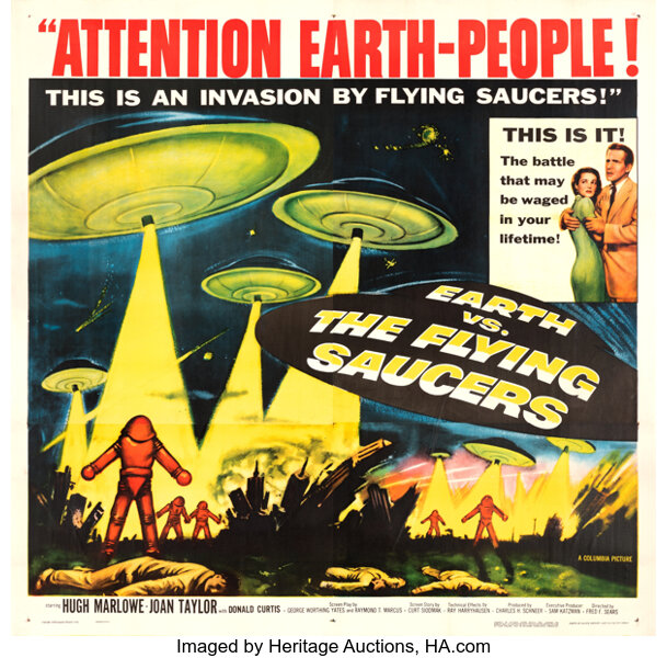 Earth vs the Flying Saucers movie poster