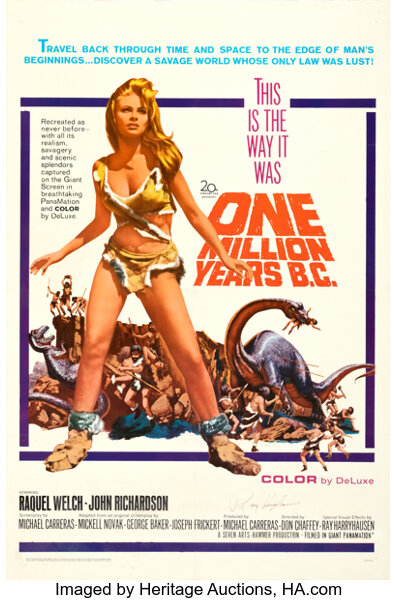one million years bc movie poster