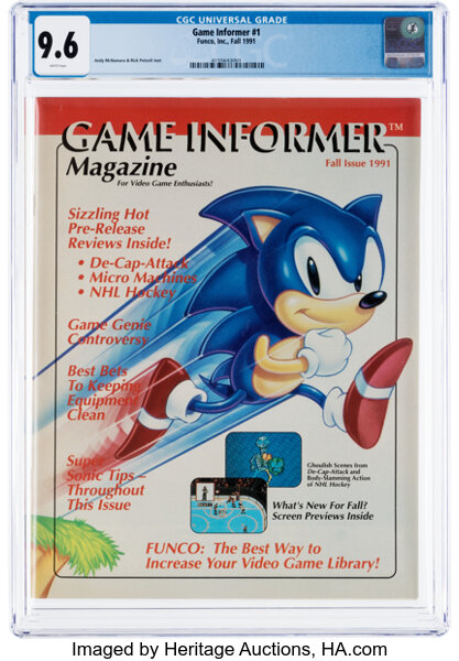 Game Informer #1 (Funco, Inc., 1991) CGC NM+ 9.6 White Pages