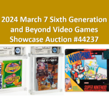 Nintendo 8 to 64-Bit Video Games Showcase Auction – March 21