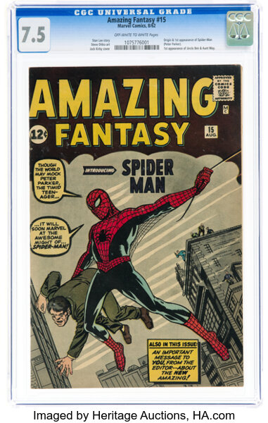Amazing Fantasy #15 first appearance of Spider Man