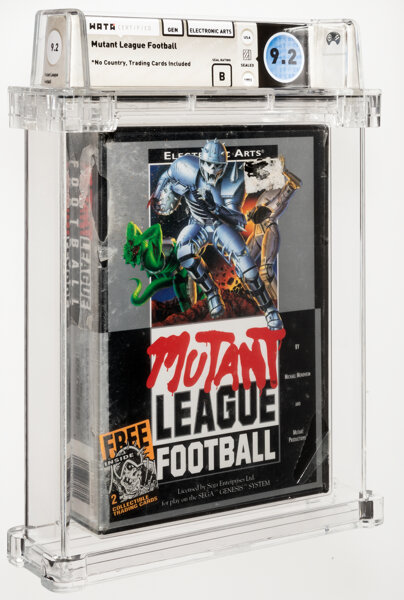 Mutant League Football - Wata 9.2 B Sealed [Trading Cards Included], Genesis Electronic Arts 1993 USA.