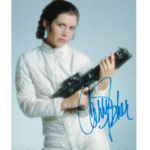Autographed photo of Carrie Fisher from Star Wars