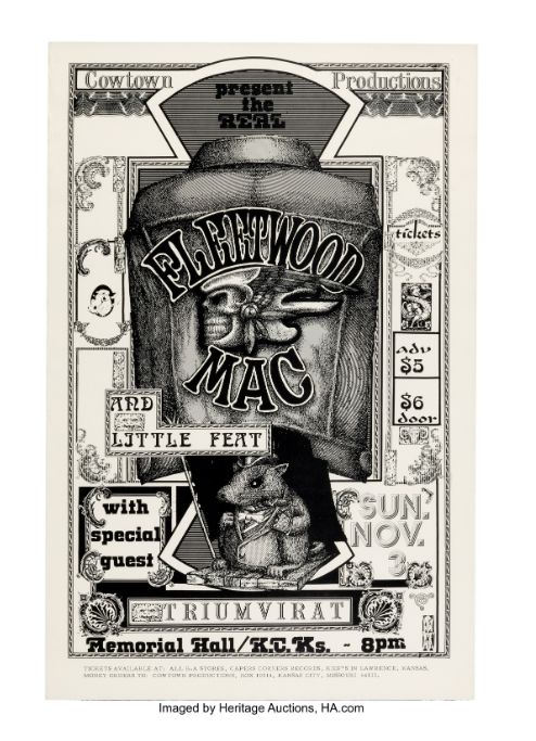 The Real Fleetwood Mac concert poster from Kansas City