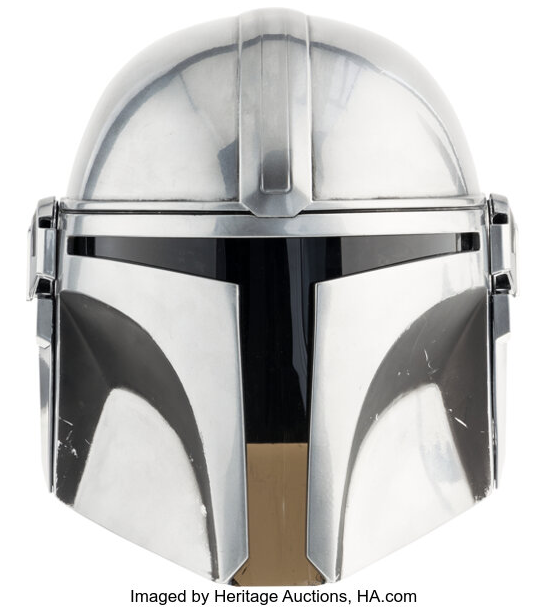 Mandalorian hero helmet from Star Wars movie